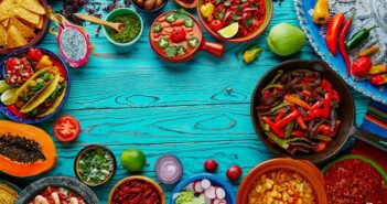 Farbenpraechtige, leckere Gerichte aus der mexikanischen Kueche
