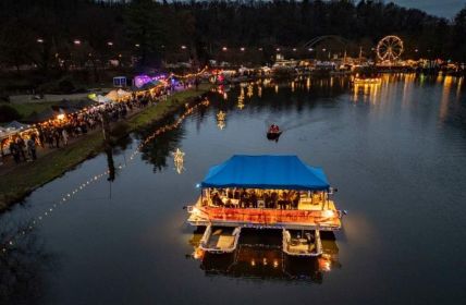 Weihnachtsgarten Saarbrücken lockt trotz Regen rund 80.000 Besucher (Foto: Samstag - BeckerBredel)